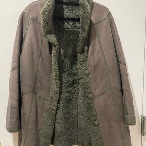 Women's Brown Shearling Coat